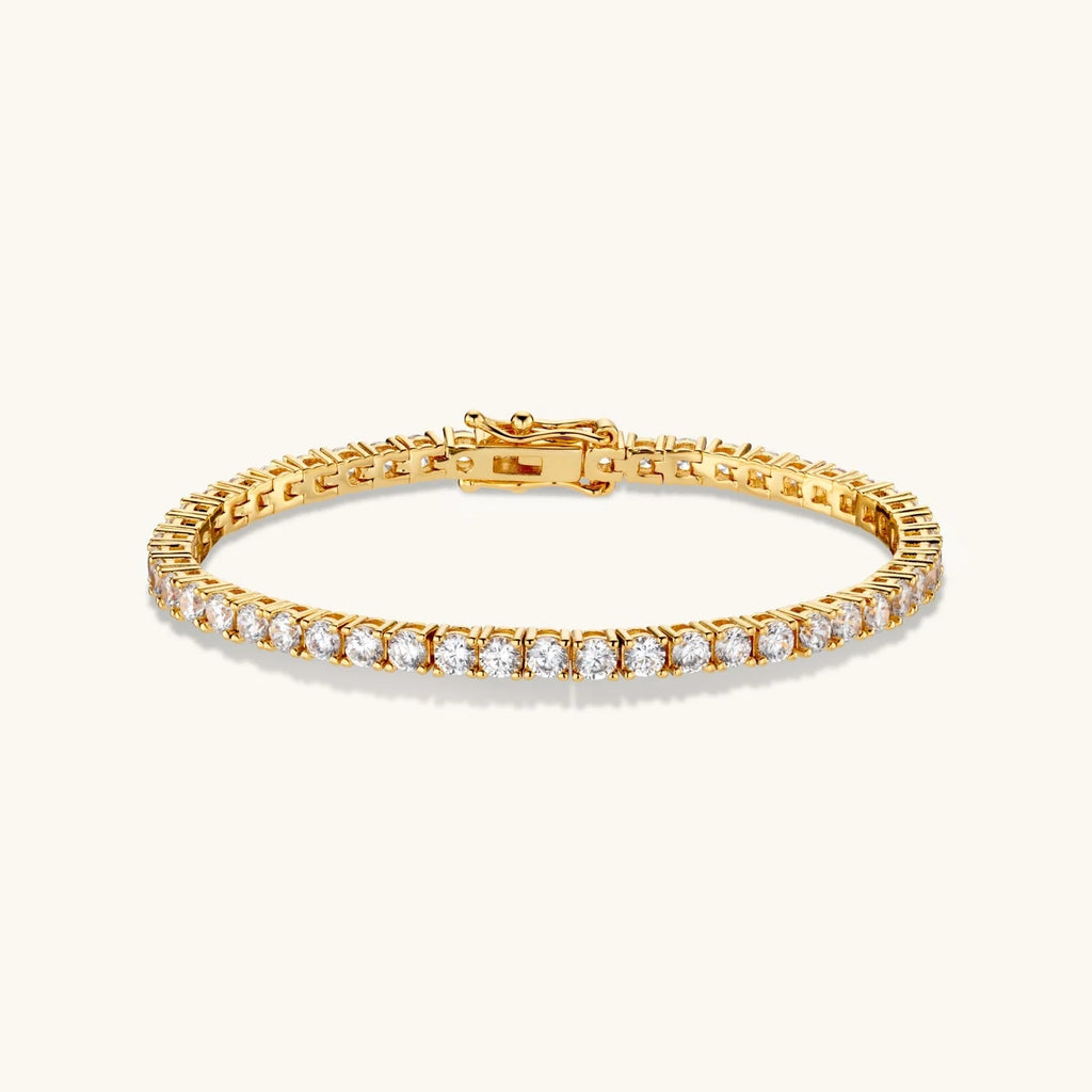 Bracelet Chaîne Tennis en Or