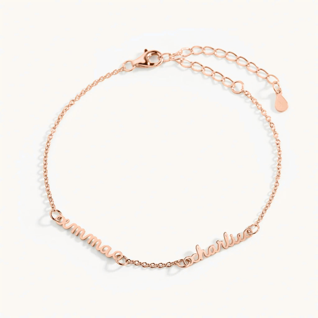 Delicate Multiple Name Bracelet
