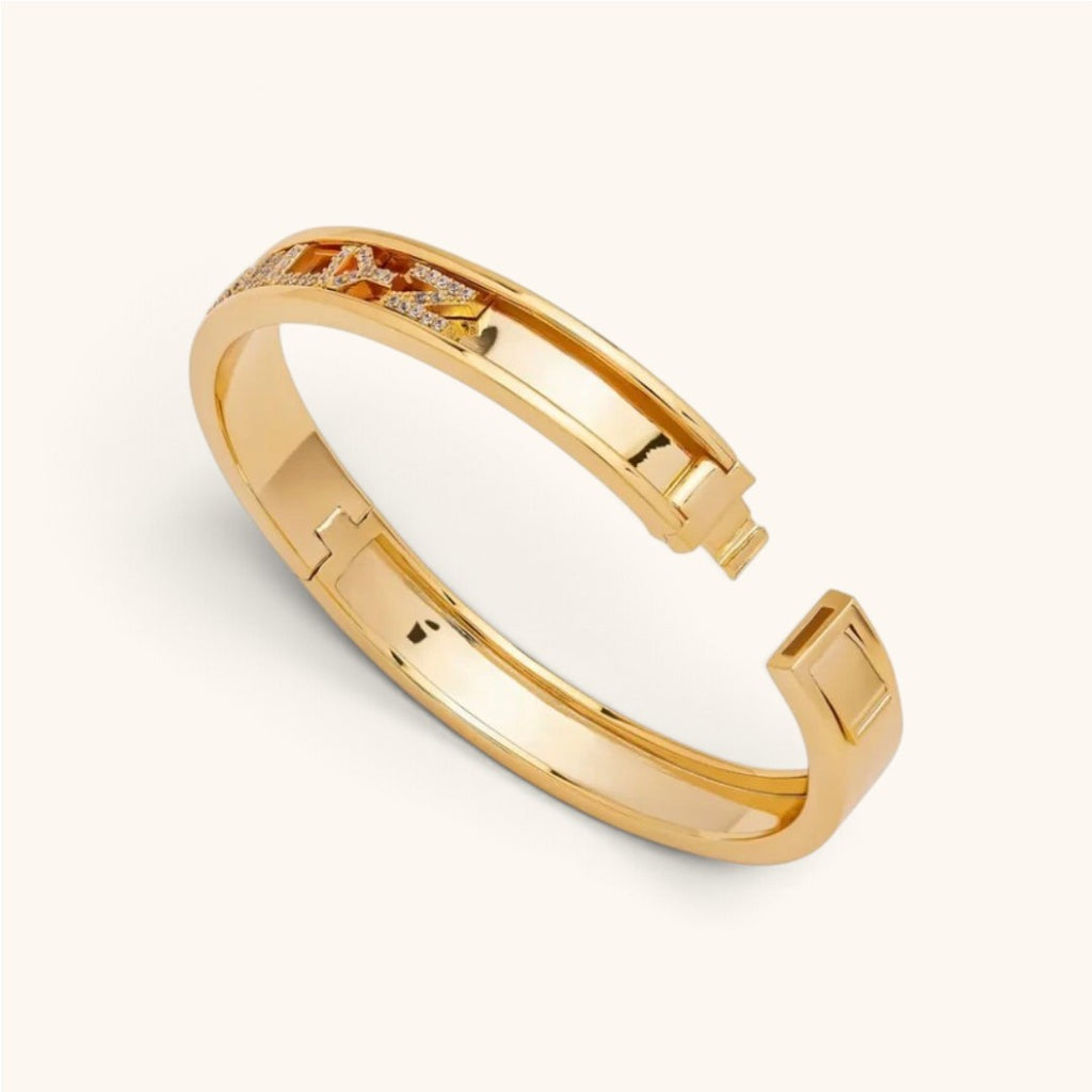 Bracelet Icône | Jonc Personnalisé Avec Prénom Coulissant