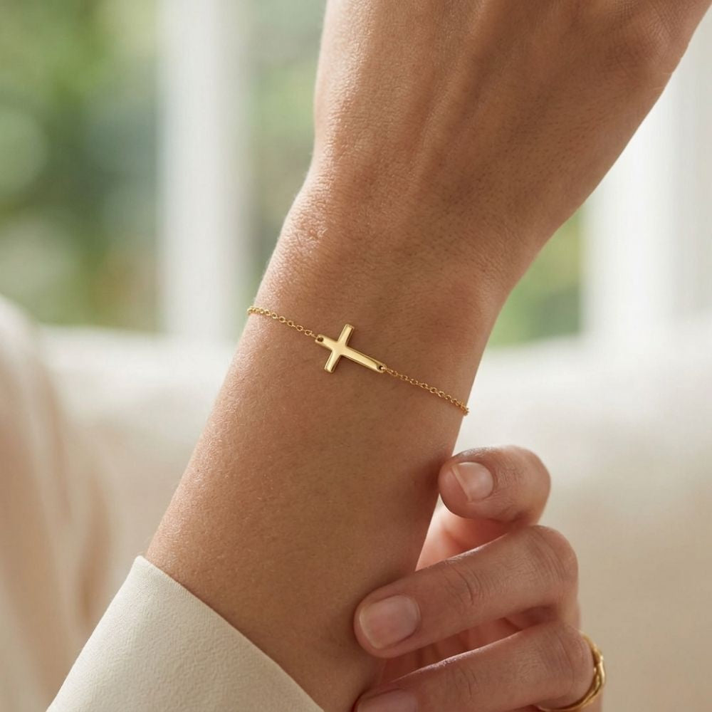 Bracelet Croix Chrétienne pour Femme