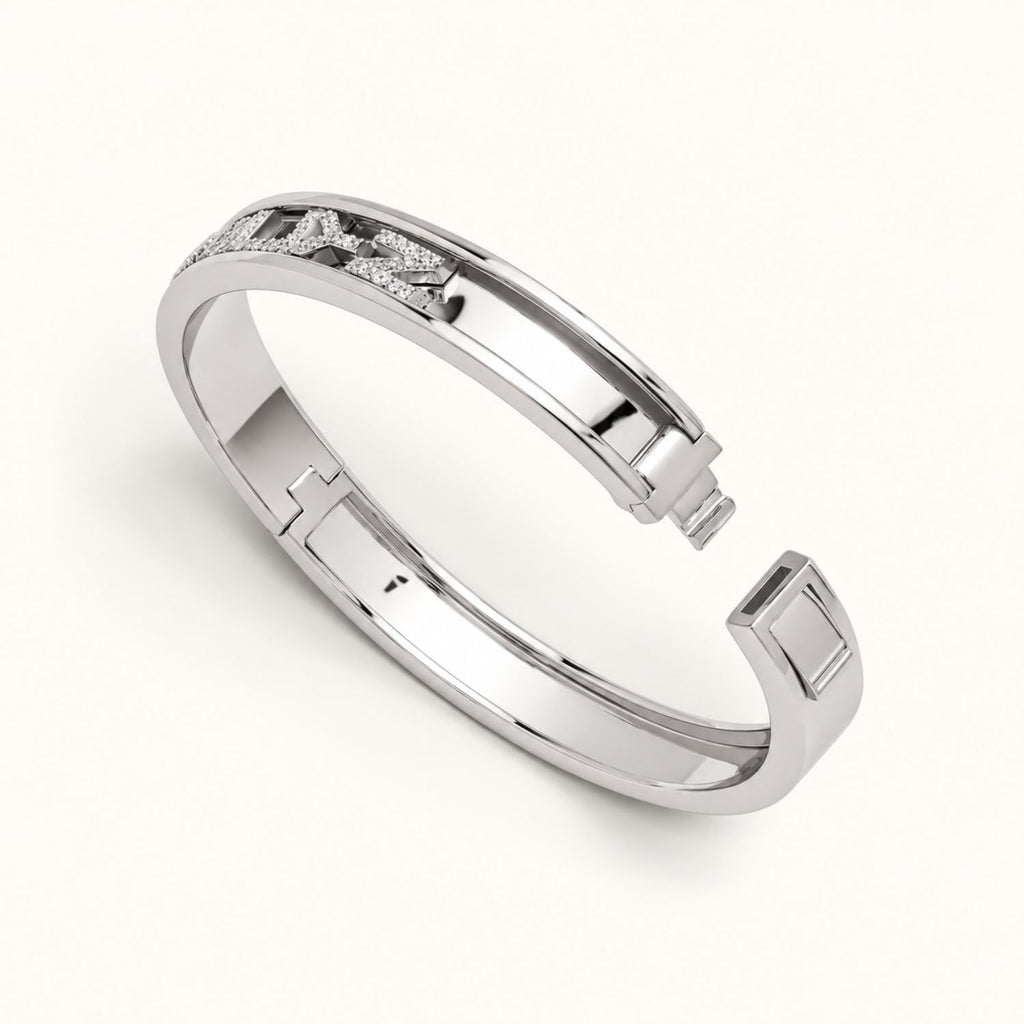 Bracelet Icône | Jonc Personnalisé Avec Prénom Coulissant