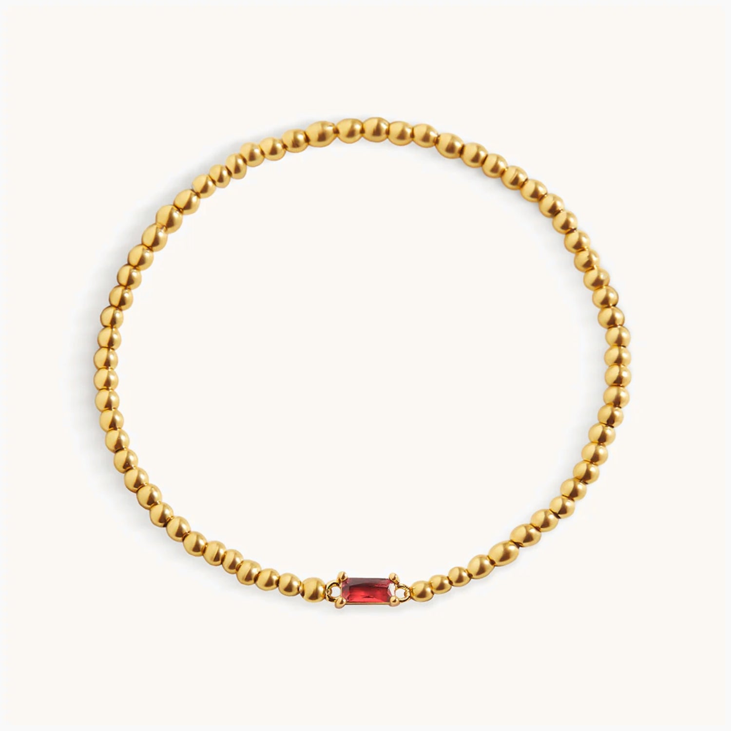 Bracelet Perlé Pierre de Naissance en Or