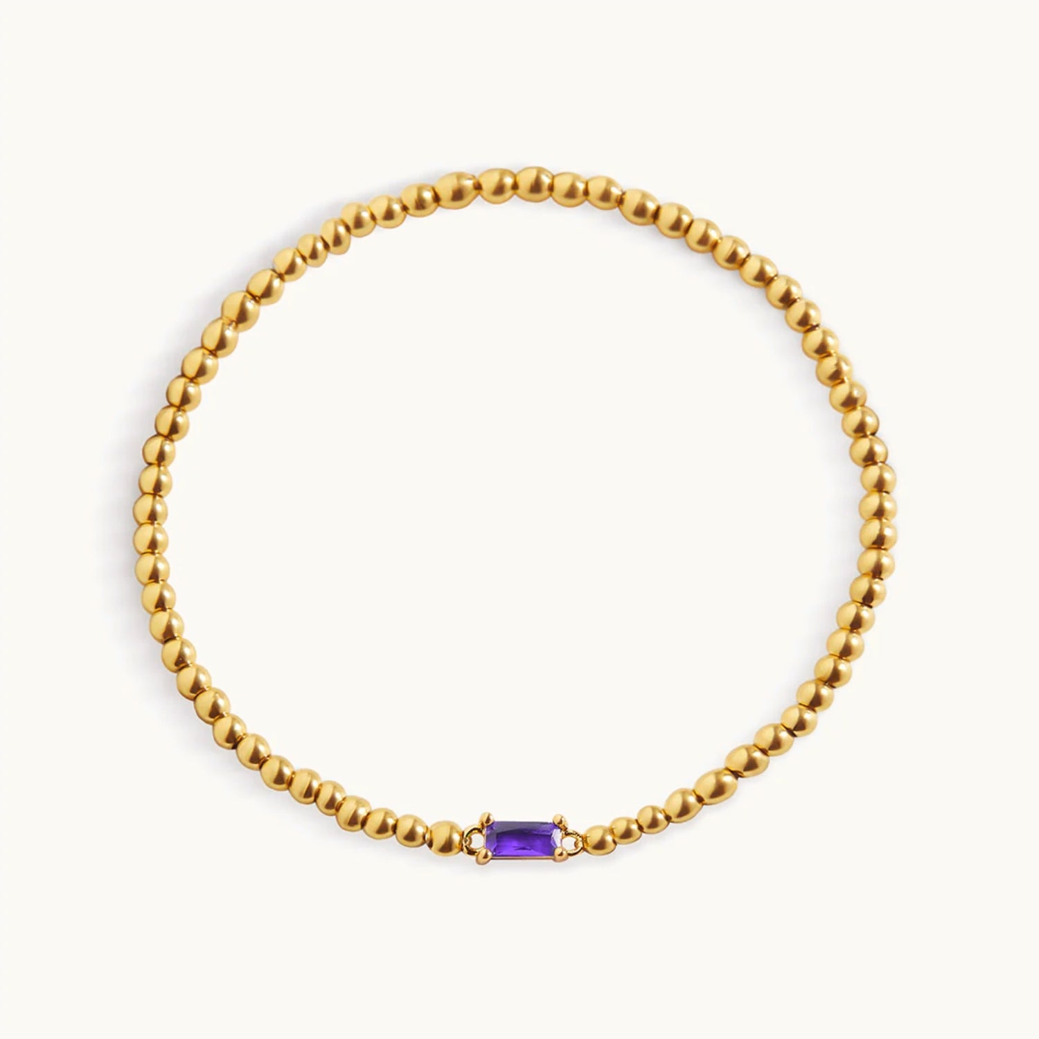 Bracelet Perlé Pierre de Naissance en Or