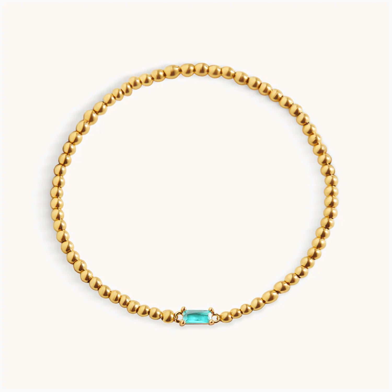 Bracelet Perlé Pierre de Naissance en Or
