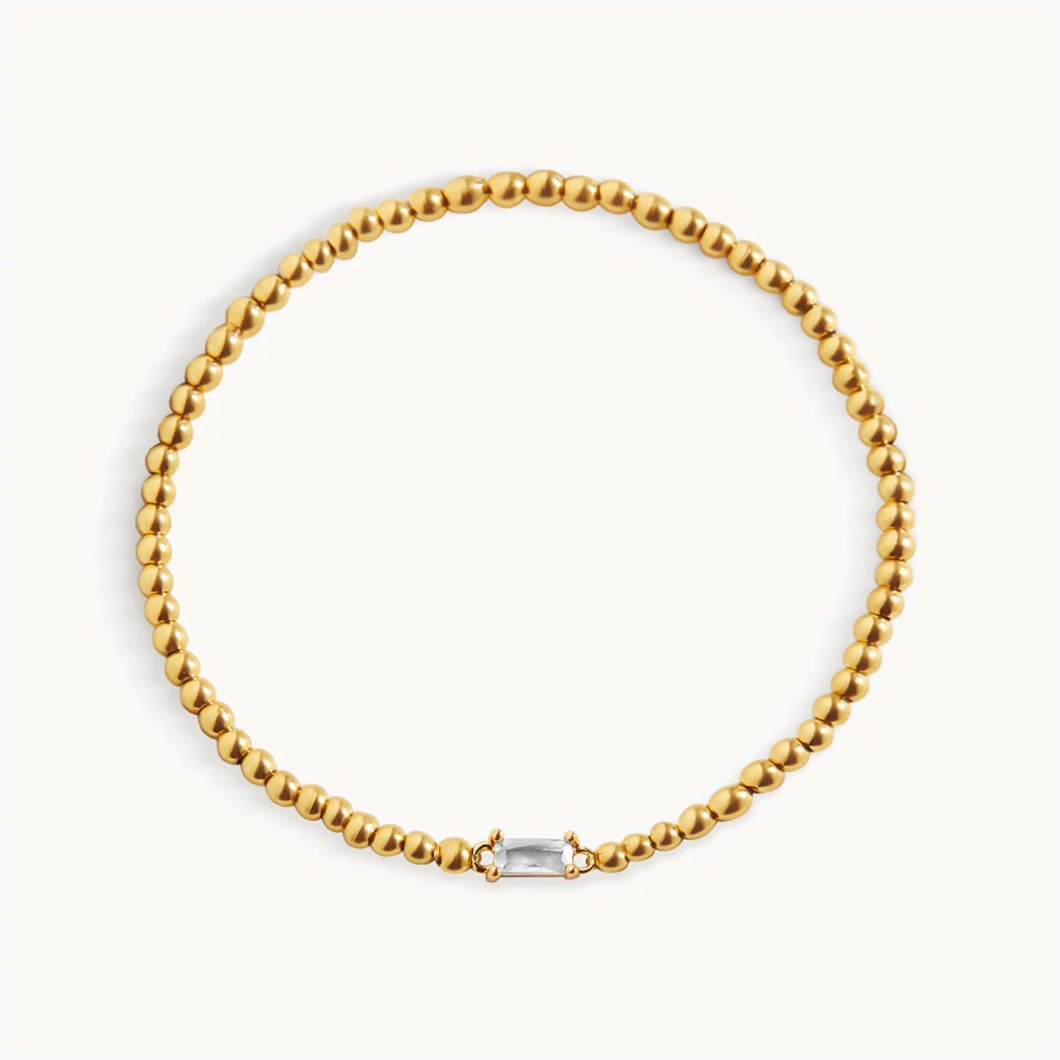 Bracelet Perlé Pierre de Naissance en Or