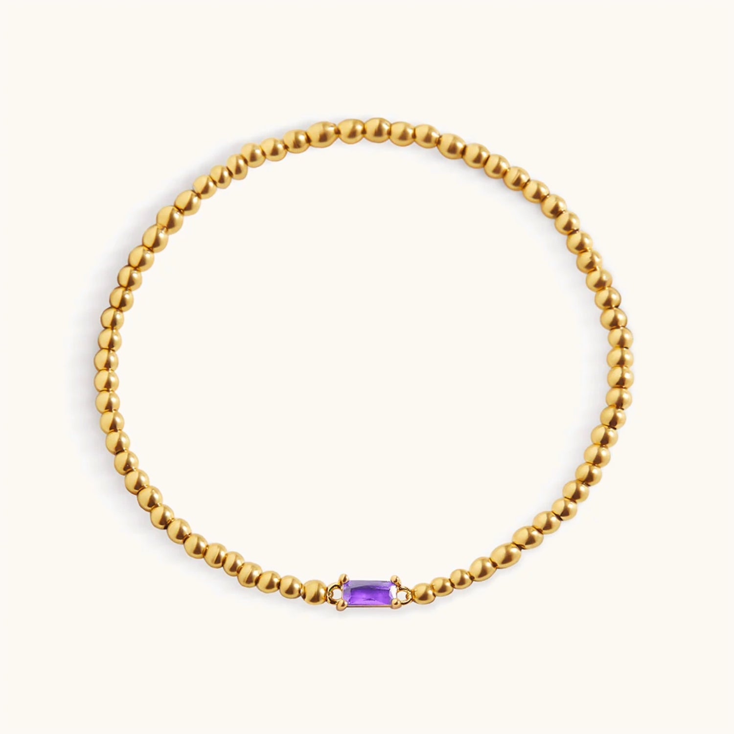 Bracelet Perlé Pierre de Naissance en Or