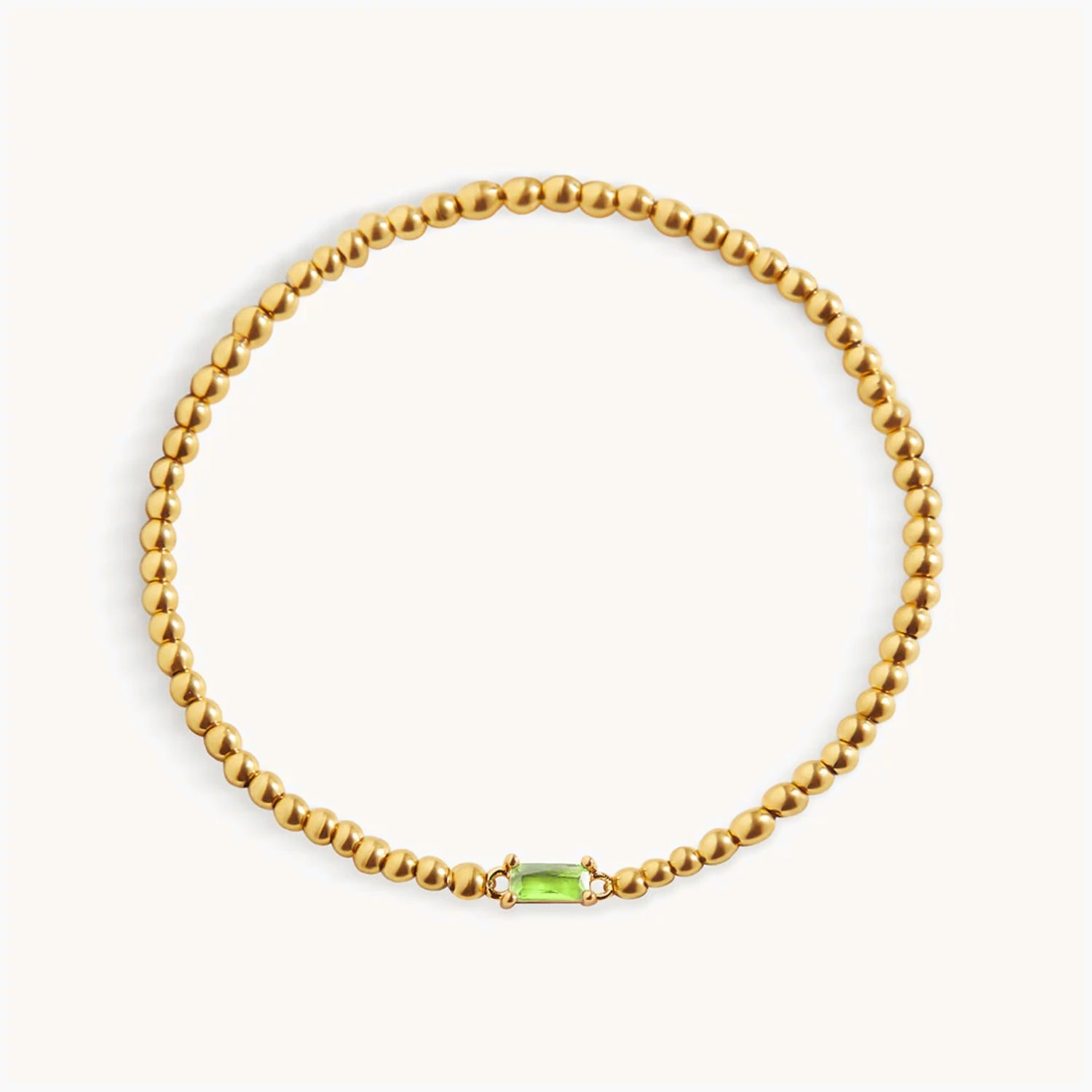 Bracelet Perlé Pierre de Naissance en Or