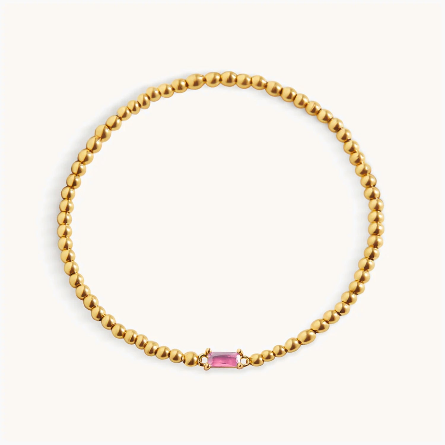 Bracelet Perlé Pierre de Naissance en Or