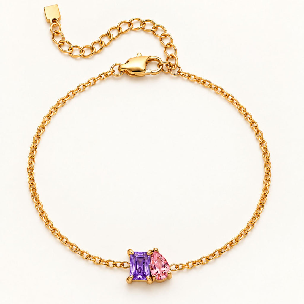 Bracelet Symbiose avec Pierres Personnalisées