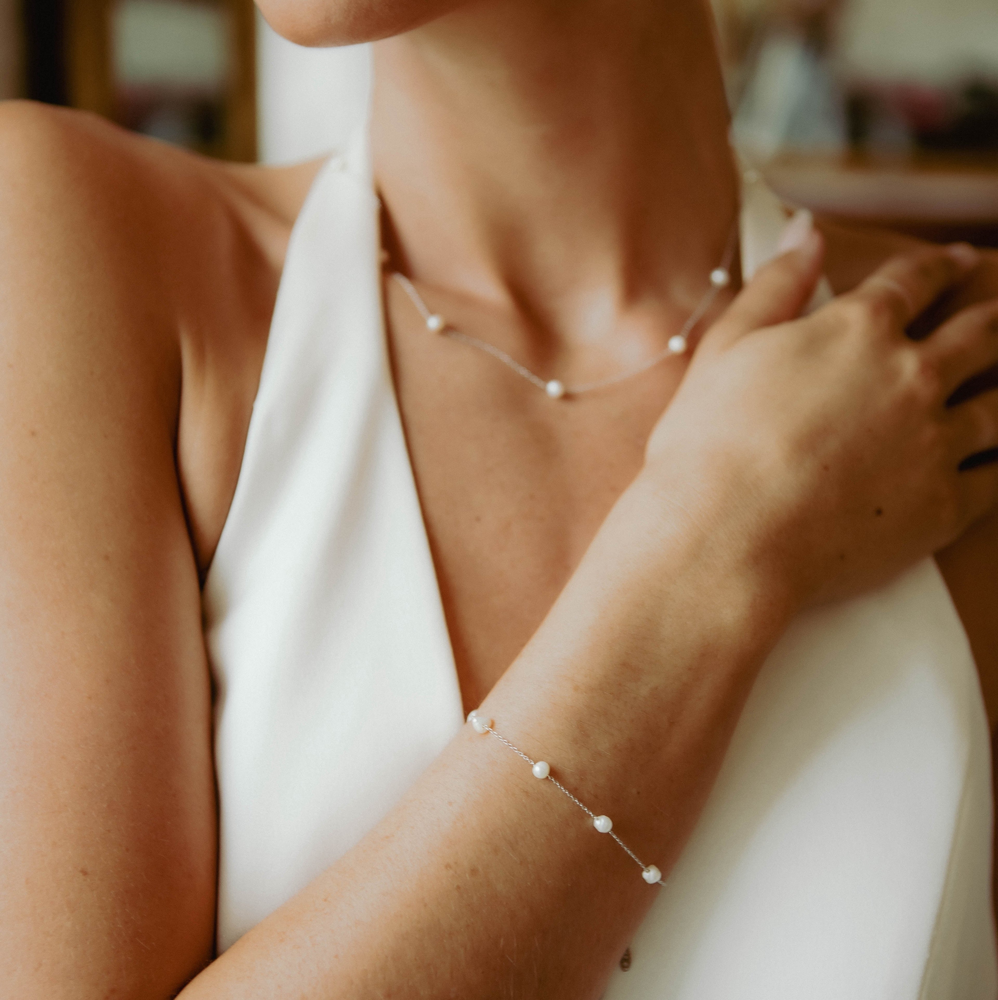 Bracelet Infini Perle en Argent