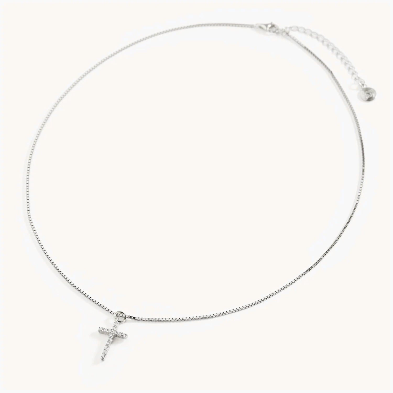 Collier Croix Pavé
