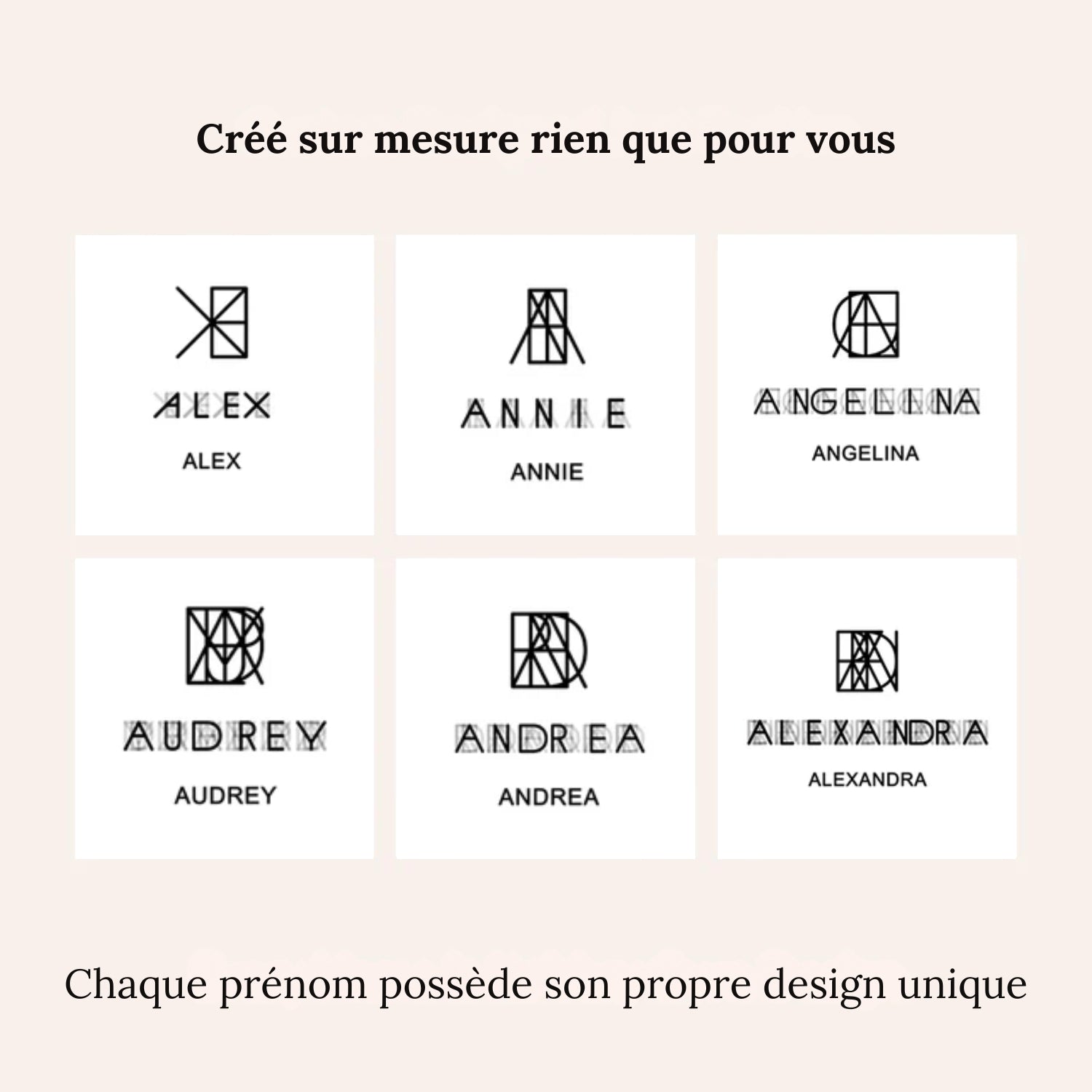 Collier Minimaliste Monogramme en Or
