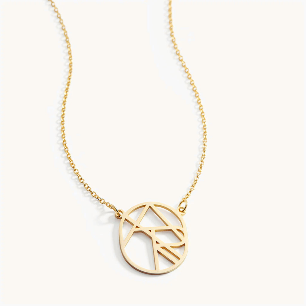 Collier Monogramme Circulaire en Or