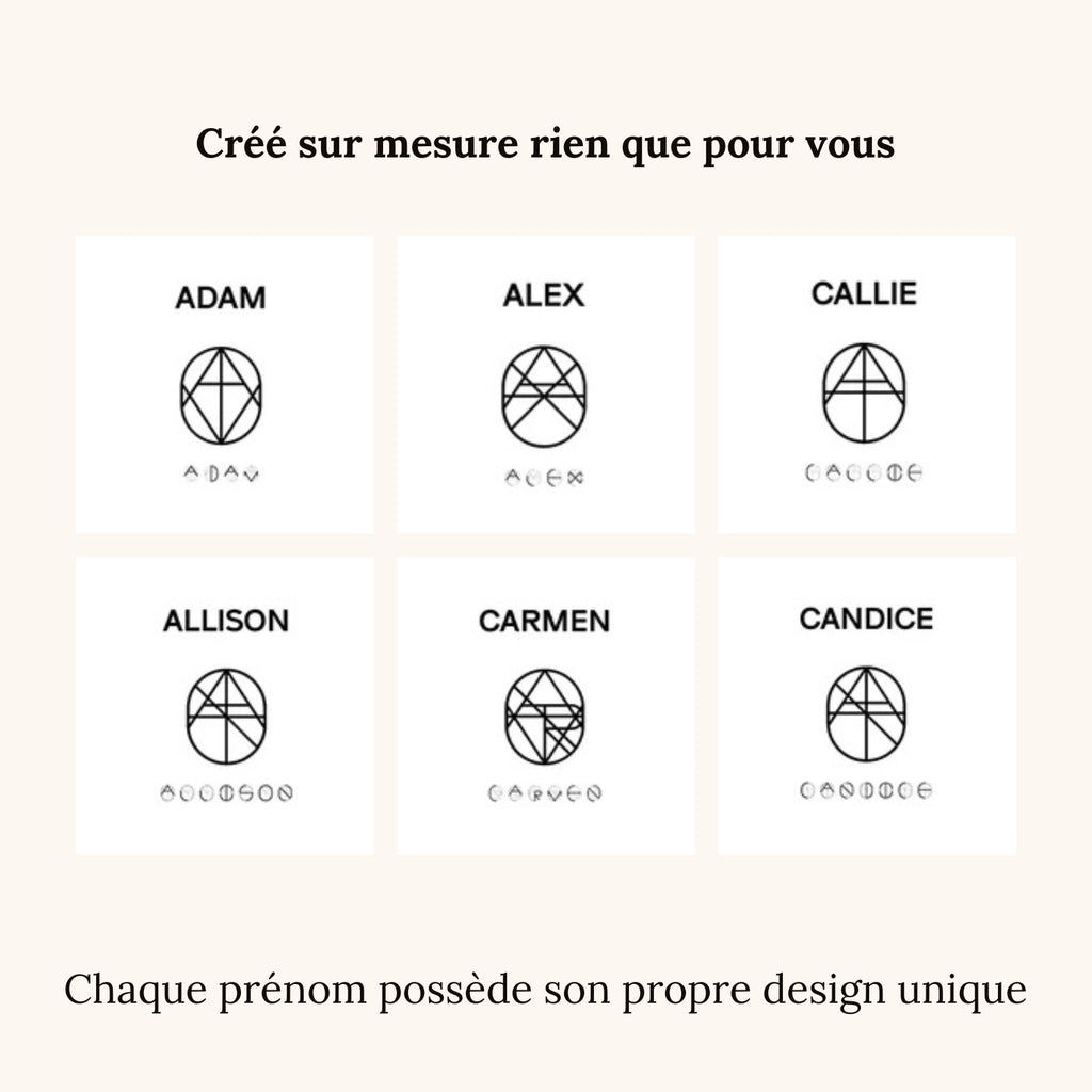 Collier Monogramme Circulaire en Or