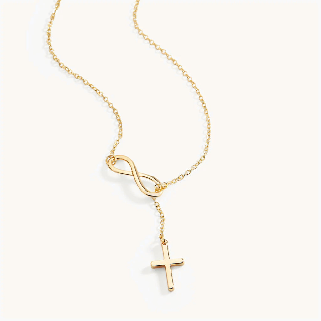 Collier Pendentif Croix Infini en Or