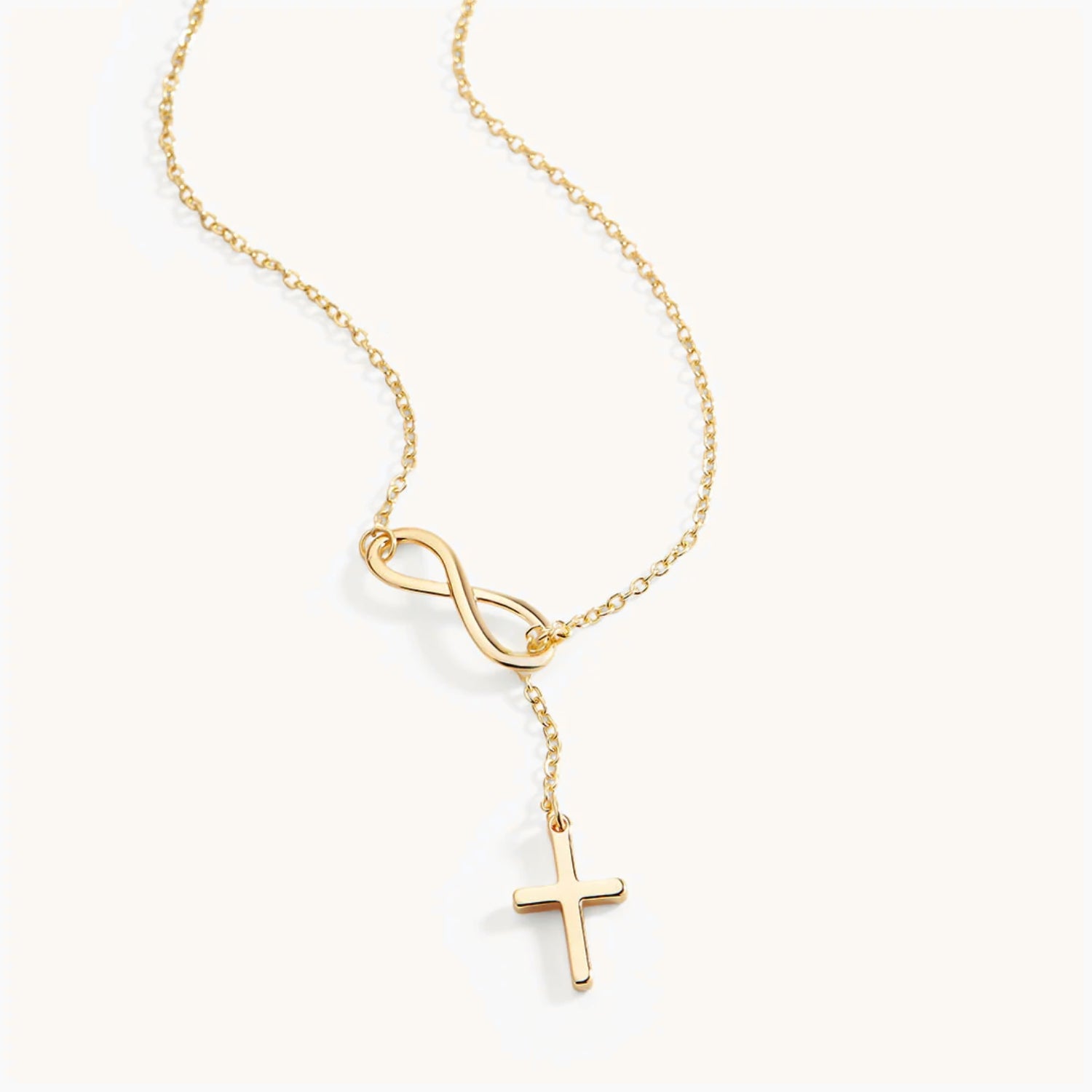 Collier Pendentif Croix Infini en Or
