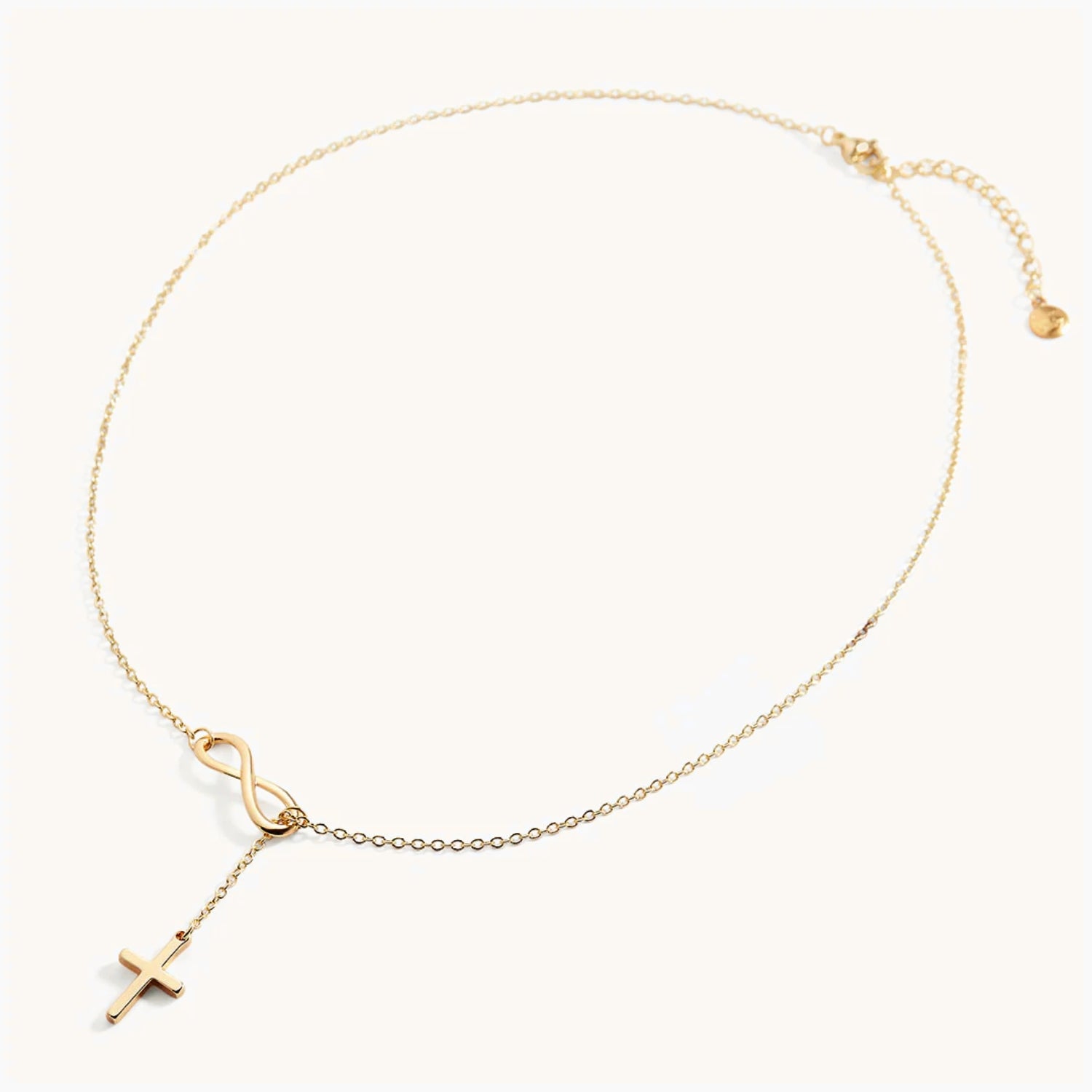 Collier Pendentif Croix Infini en Or
