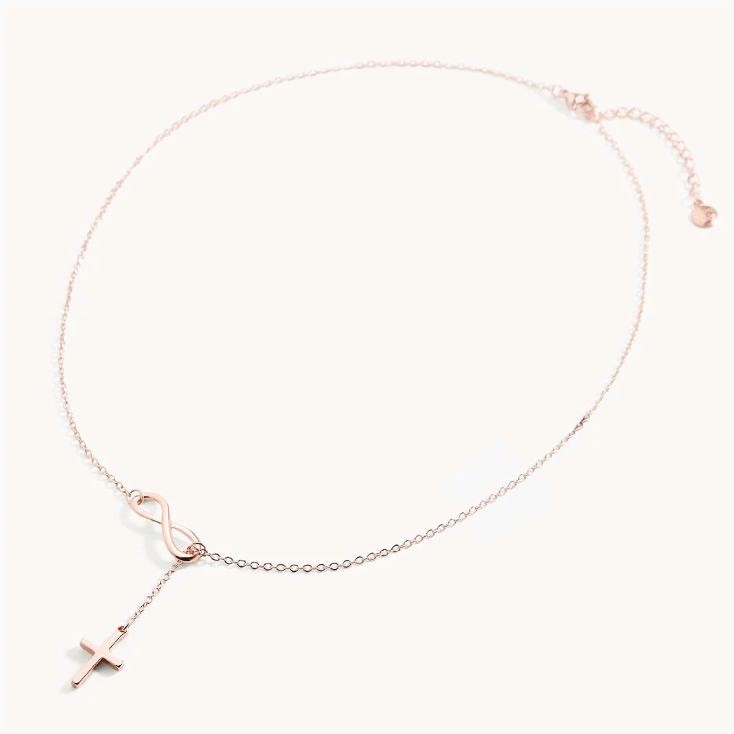 Infinity Cross Pendant Necklace