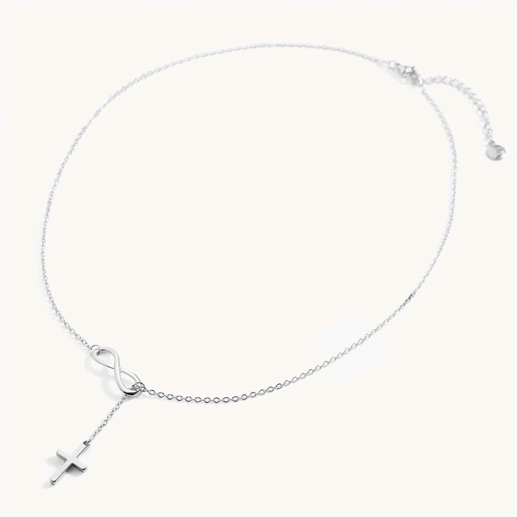 Infinity Cross Pendant Necklace