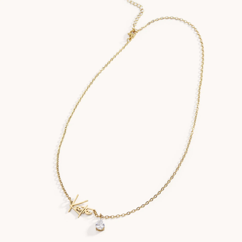 Collier Signature Pierre de Naissance en Or