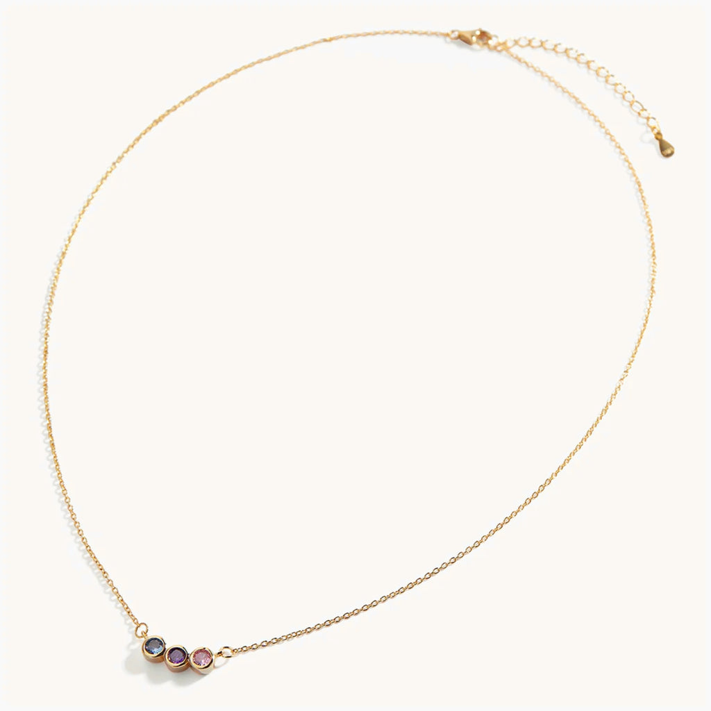 Collier Trésors de Famille Avec Pierres de Naissance en Or