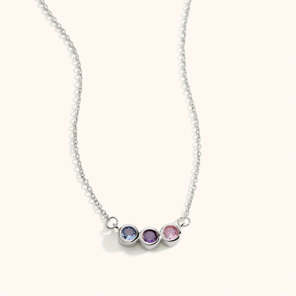 Collar Tesoros de Familia con Piedras de Nacimiento