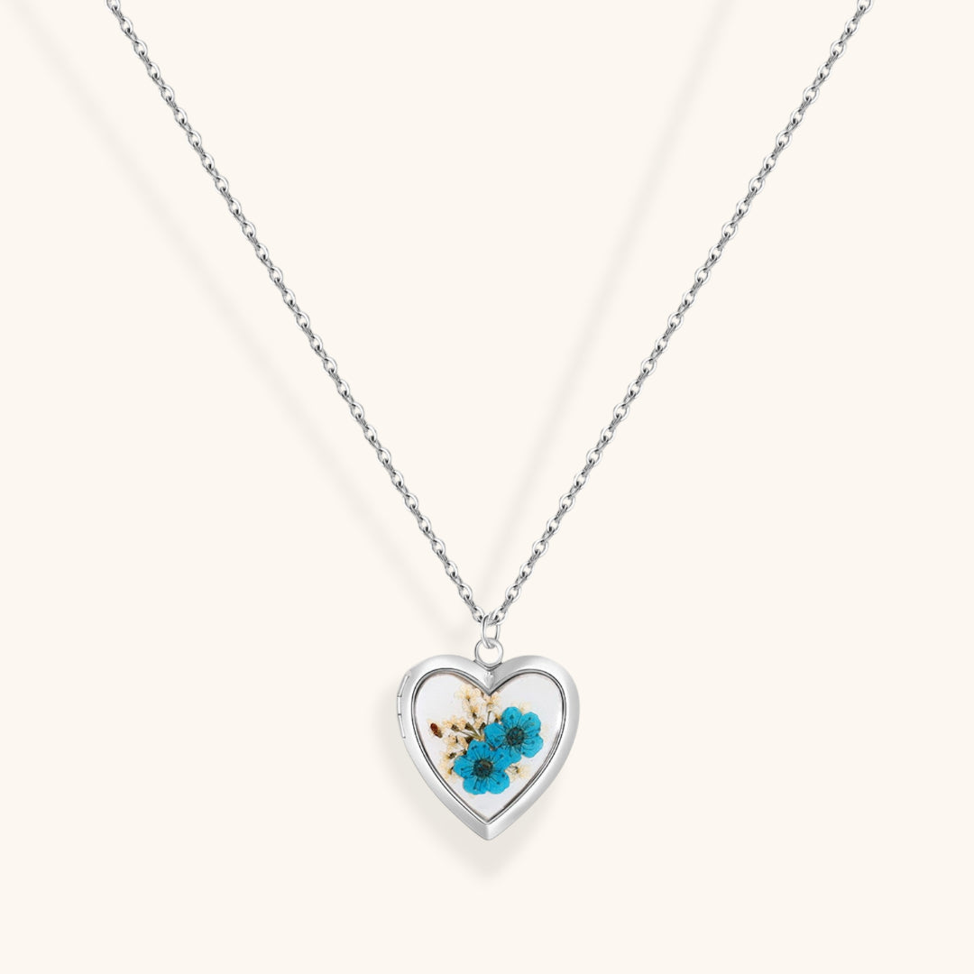 Collier Cœur de Myosotis