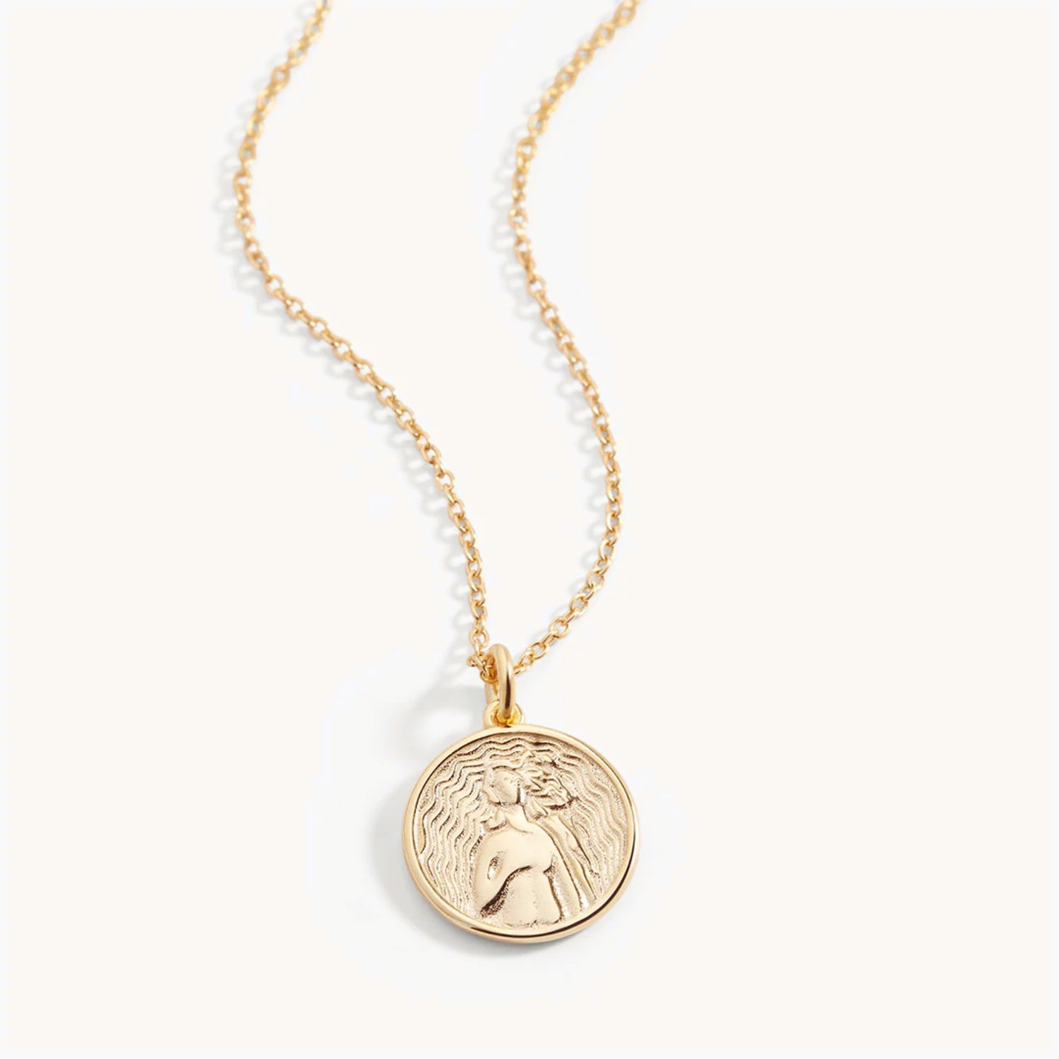 Collier Pendentif Déesse Grecque en Or