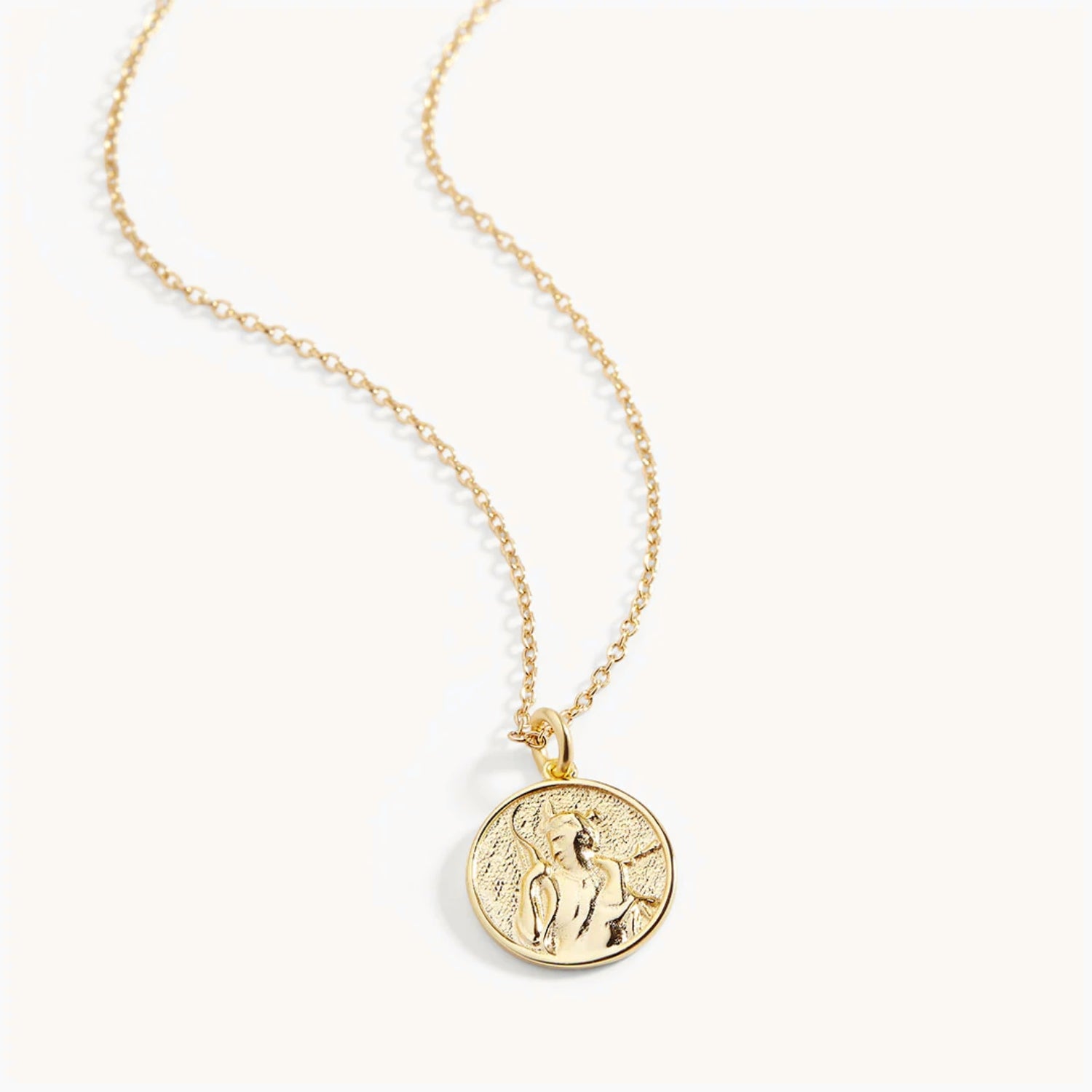 Collier Pendentif Déesse Grecque en Or