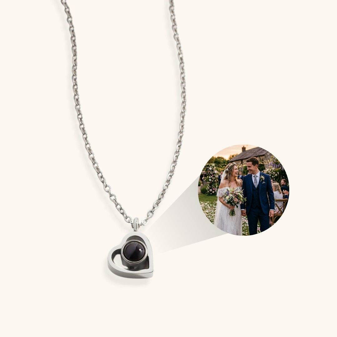 Personalized Heart Photo Necklace