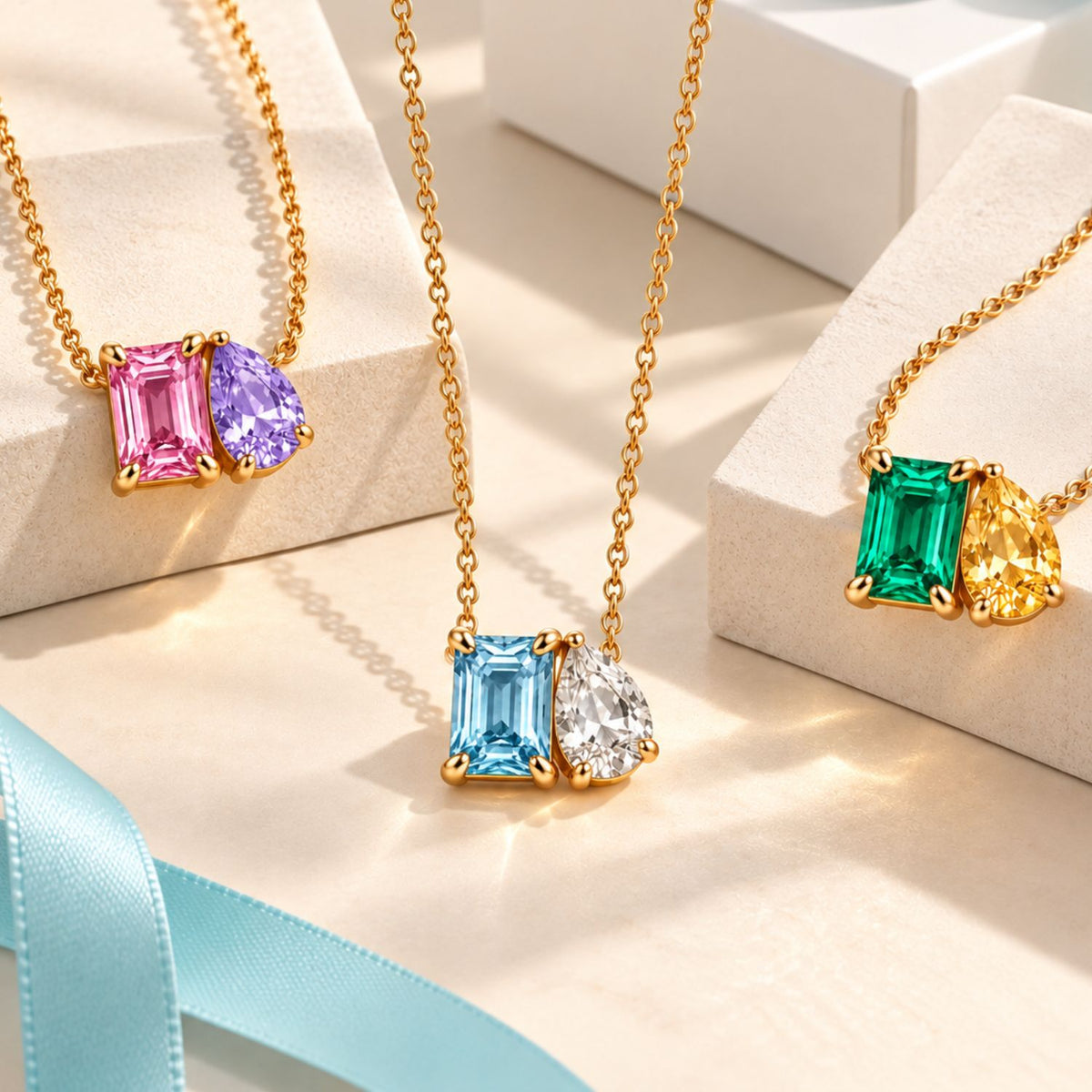 Symbiose Necklace with Personalized Stones