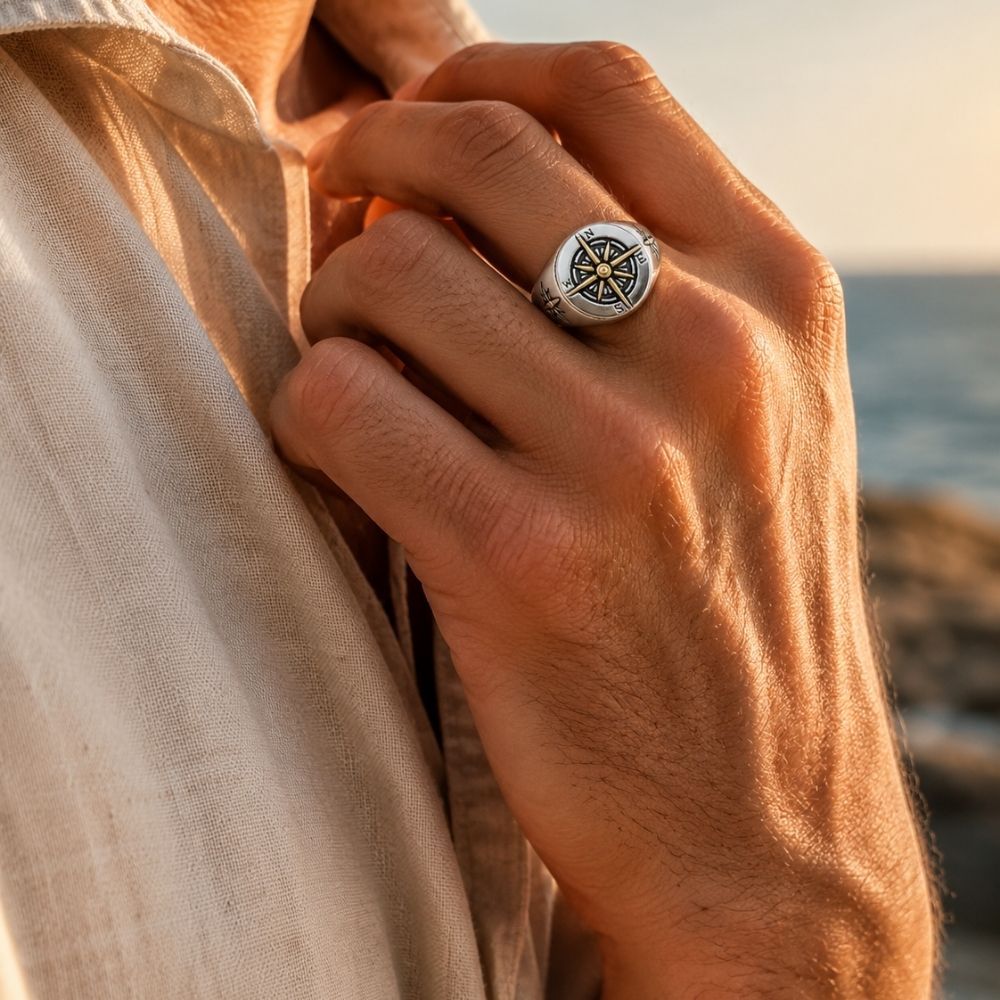 Compass | Signet Ring for Men