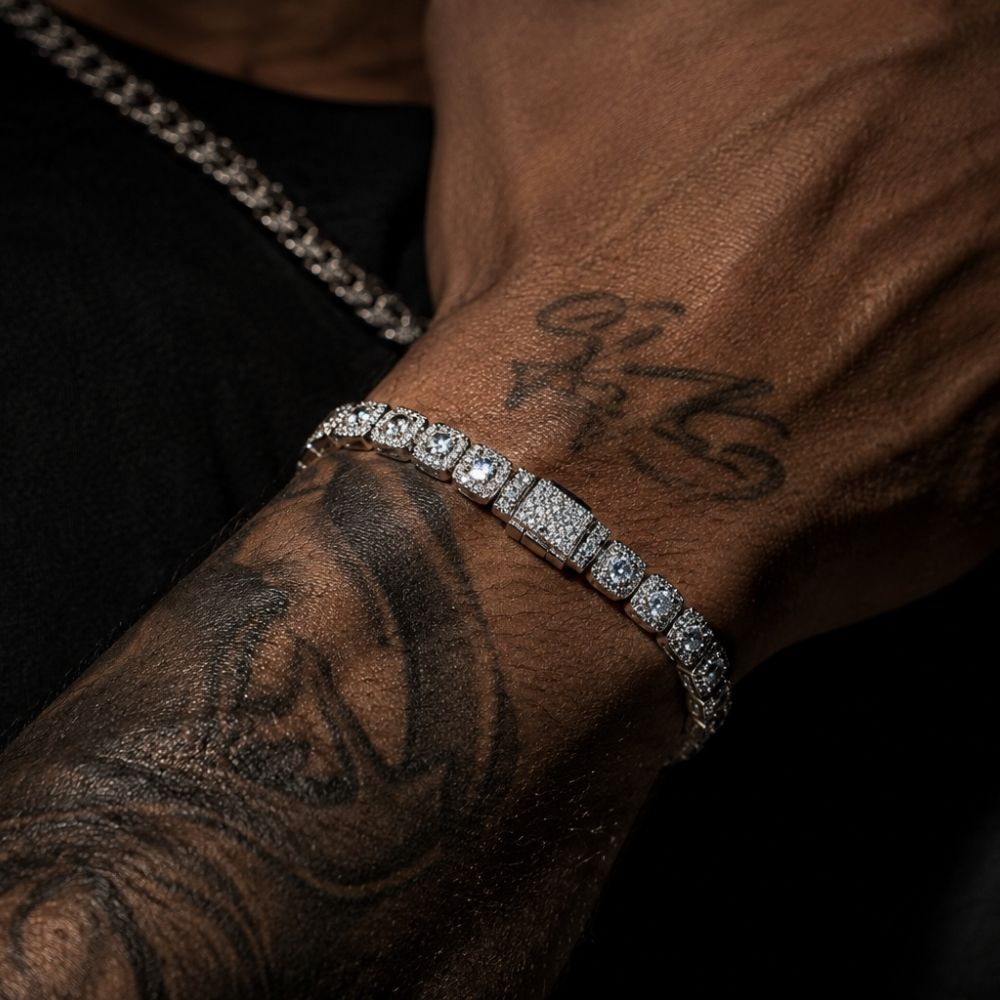 Crown | Bracelet Tennis Zircon Homme