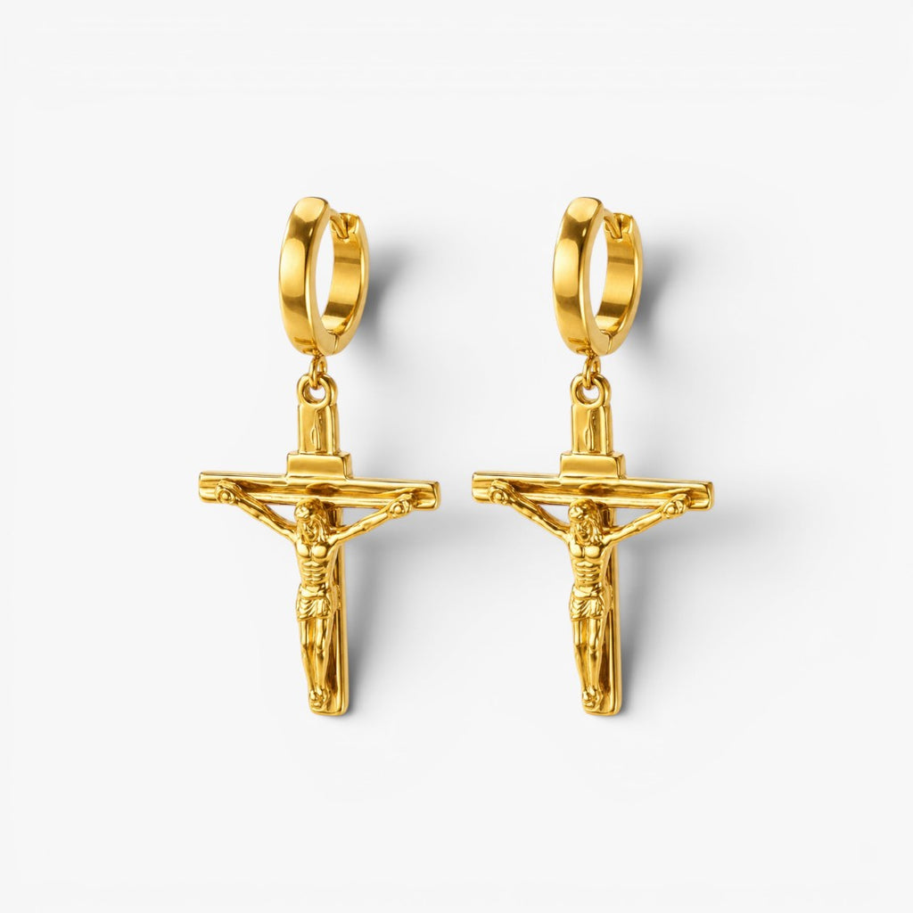 Crucifix | Hoop Earrings for Men