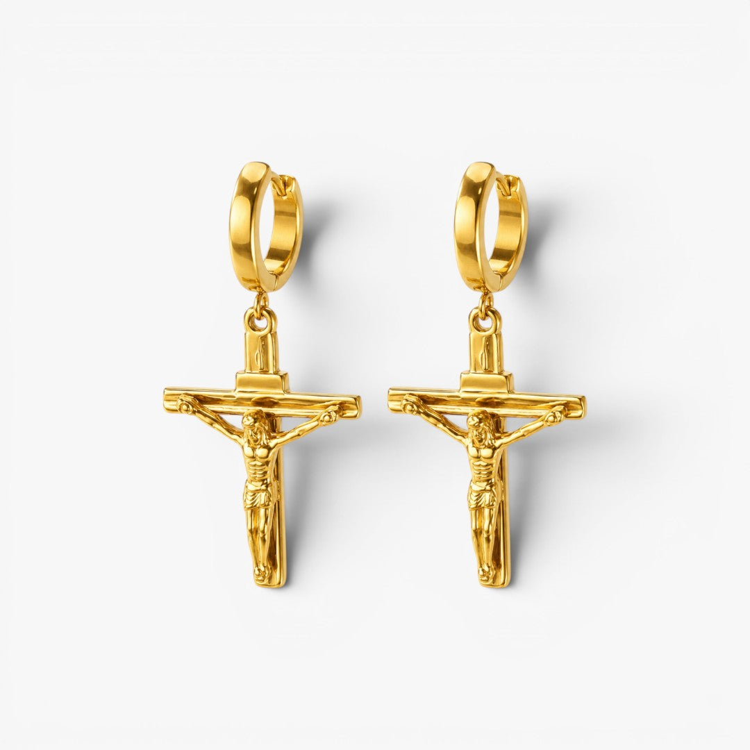 Crucifix | Hoop Earrings for Men