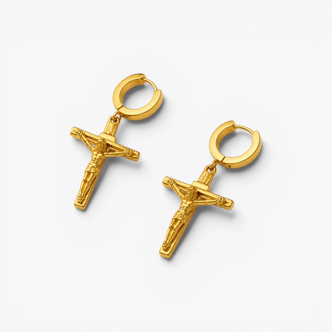 Crucifix | Hoop Earrings for Men