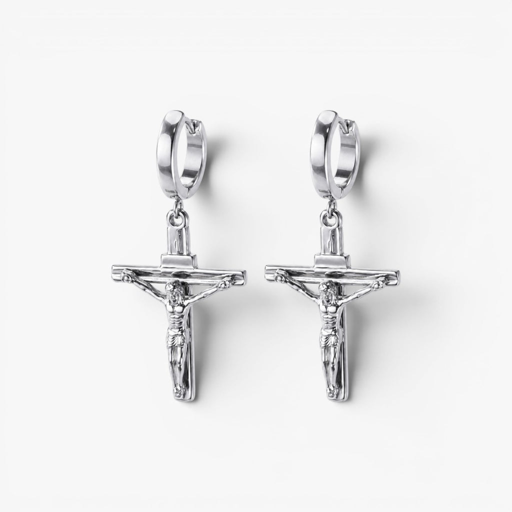 Crucifix | Hoop Earrings for Men