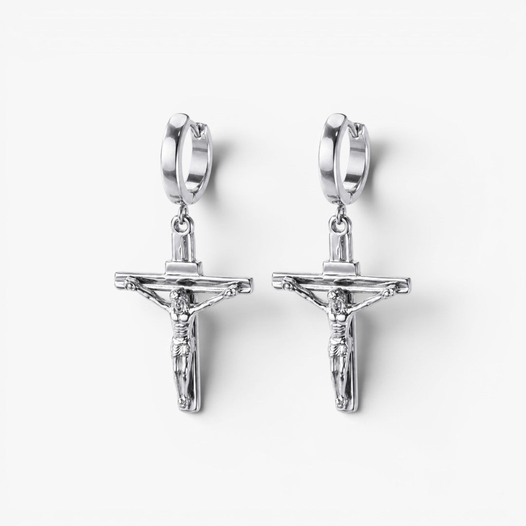 Crucifix | Hoop Earrings for Men