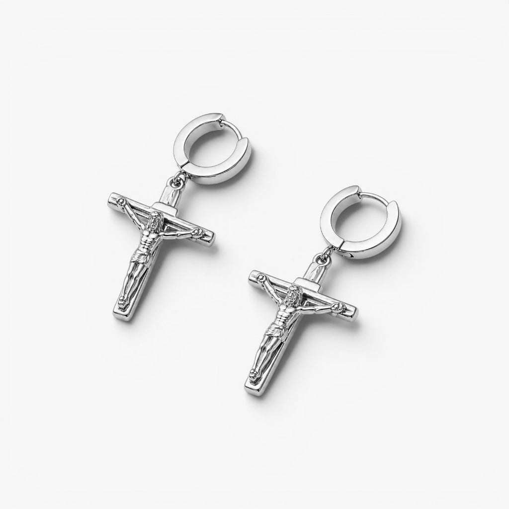 Crucifix | Hoop Earrings for Men