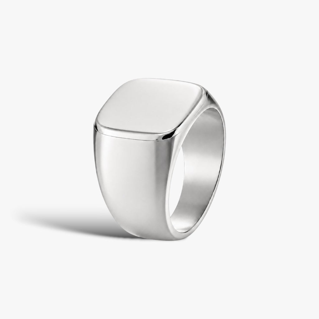Cube | Anillo tipo sello para hombre