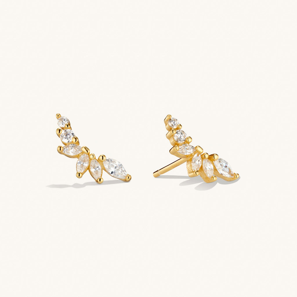 Puces d’Oreilles Crystal Climber en Or