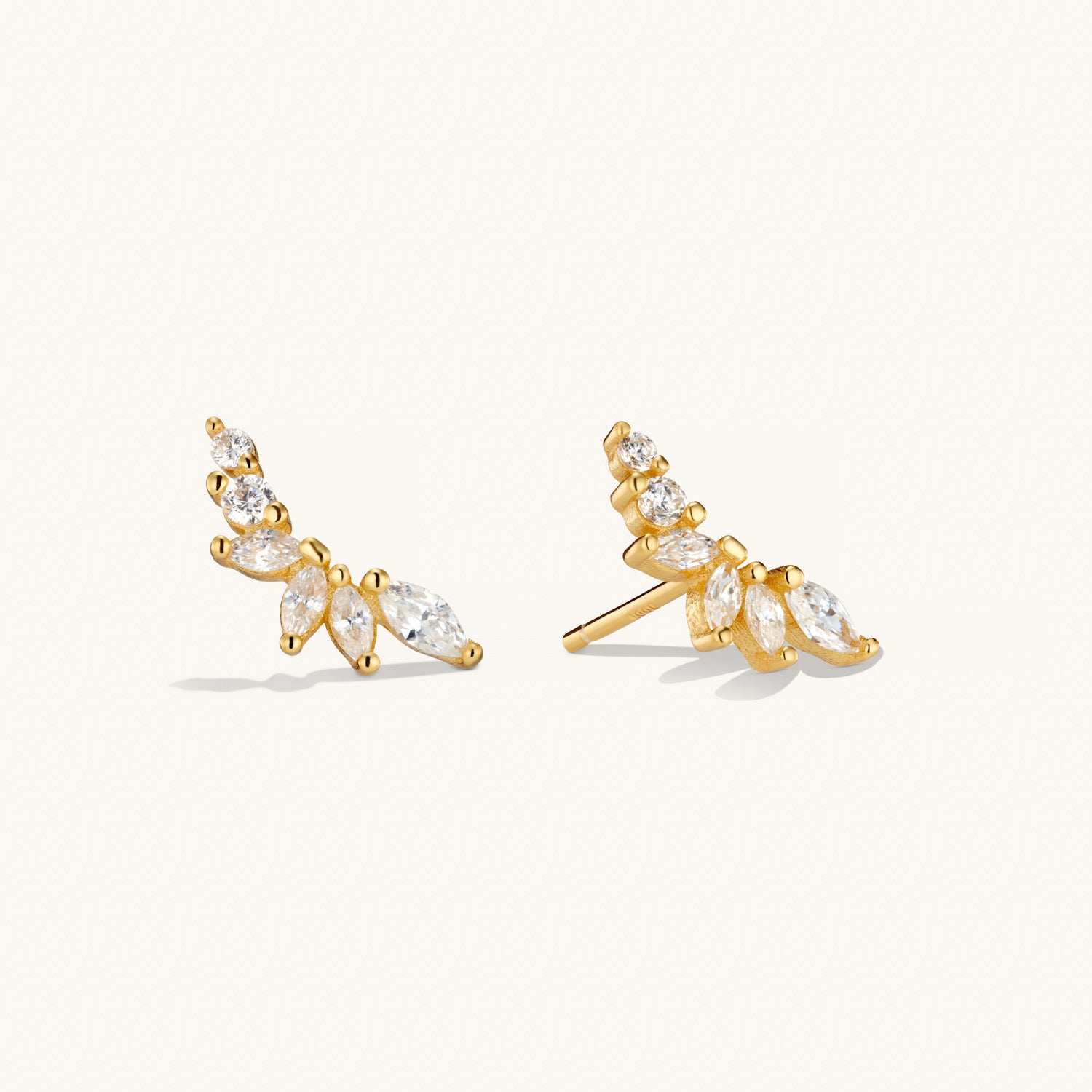Puces d’Oreilles Crystal Climber en Or