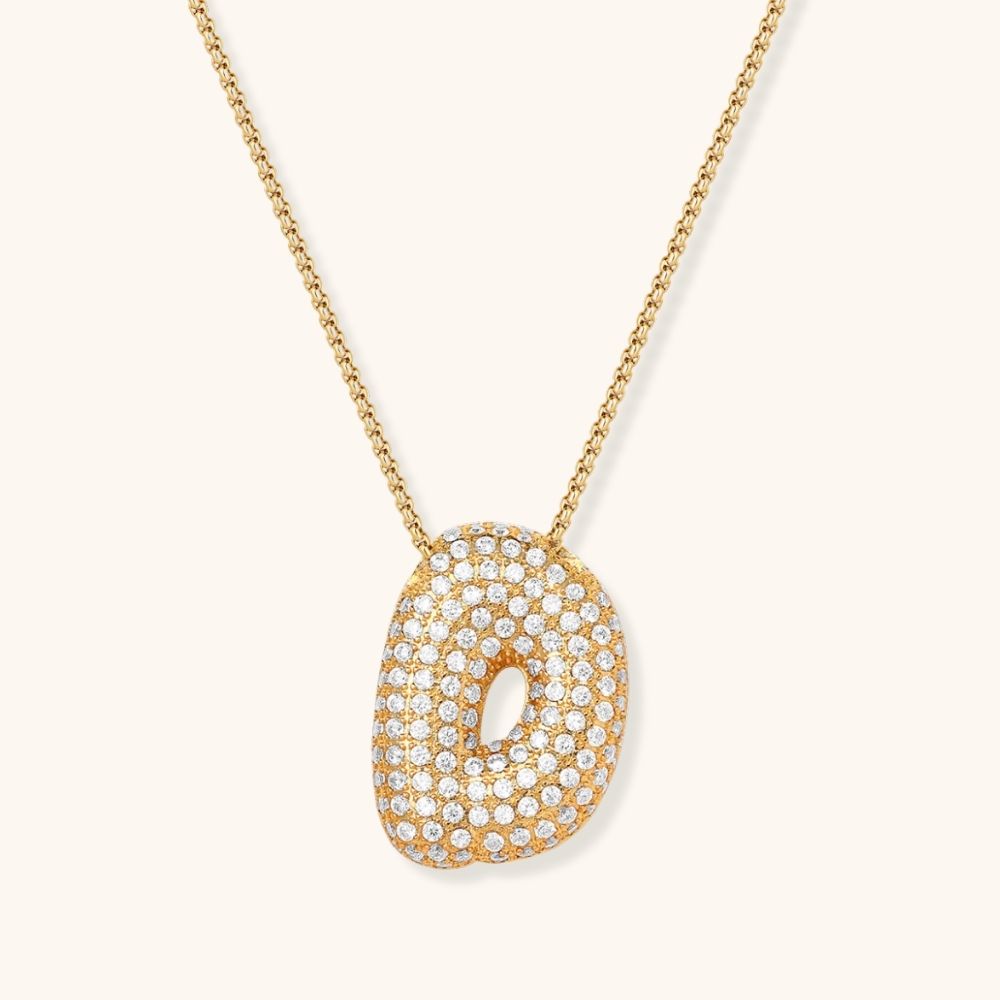 Collier Initiale Diva Nocturne