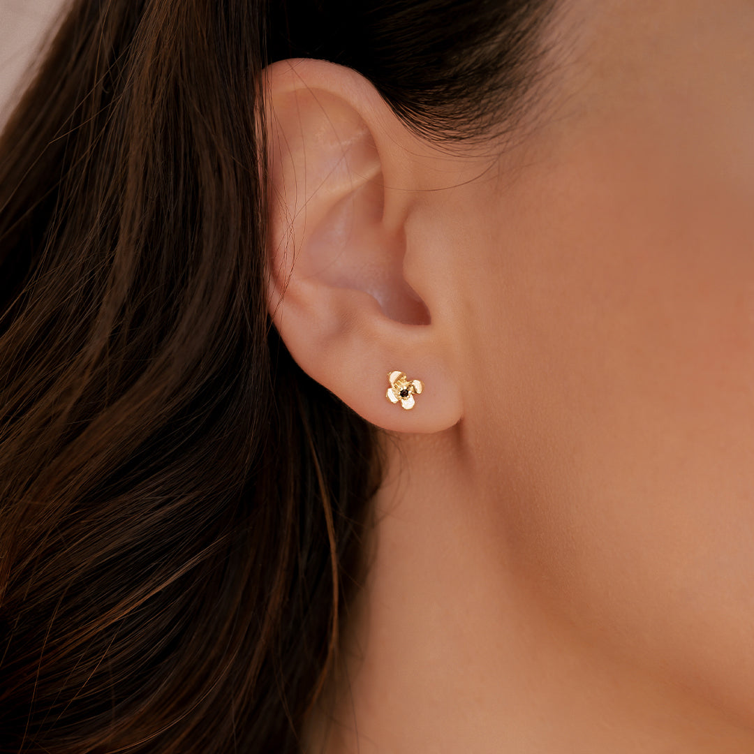 Puces d’Oreilles Pétales Dorés