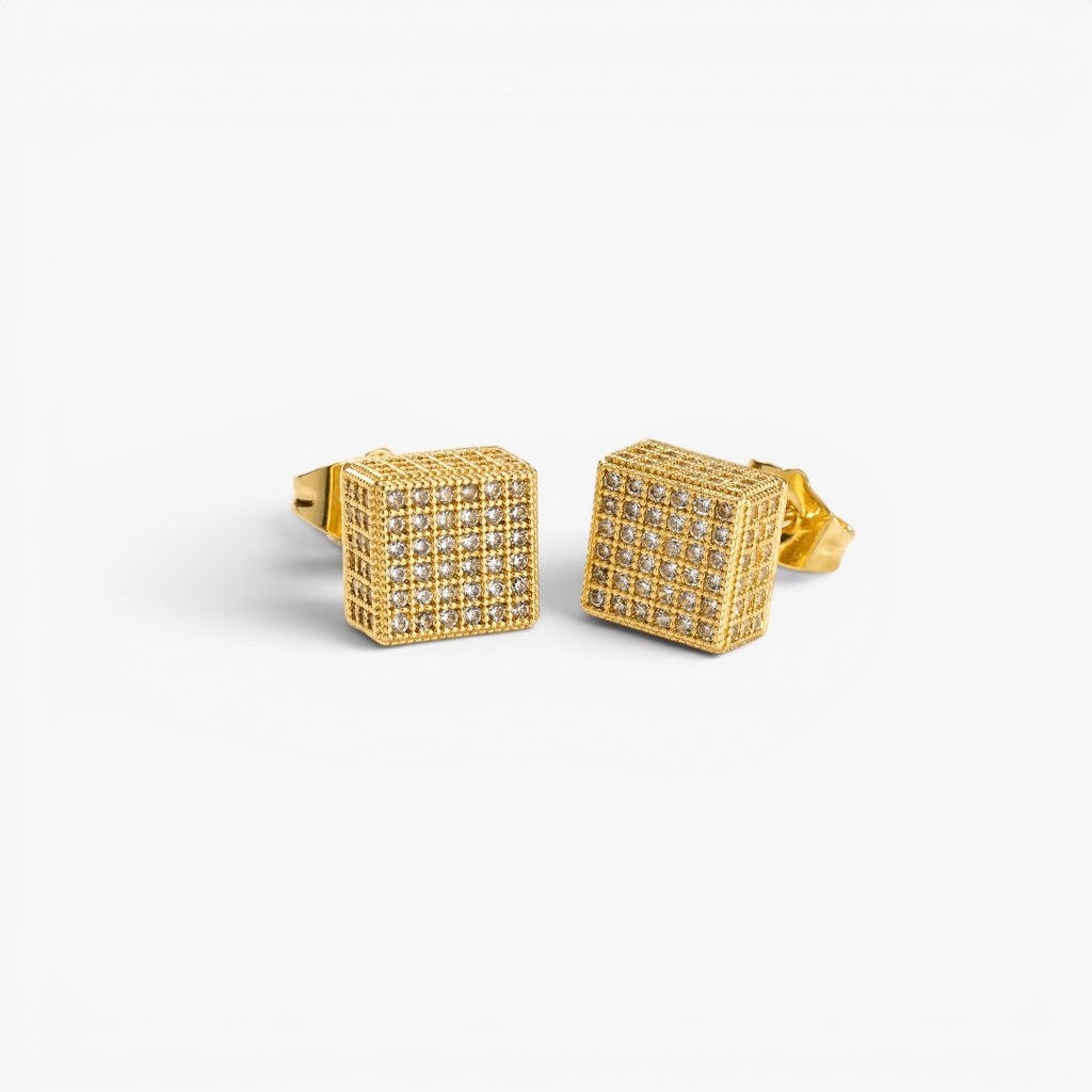 Diamond Block | Stud Earrings for Men