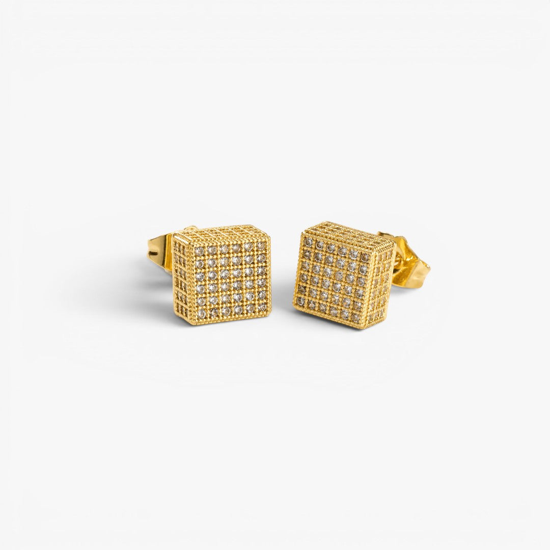 Diamond Block | Stud Earrings for Men