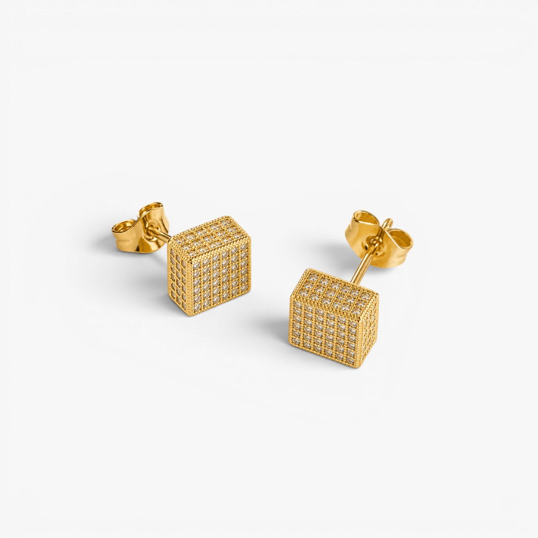 Diamond Block | Stud Earrings for Men