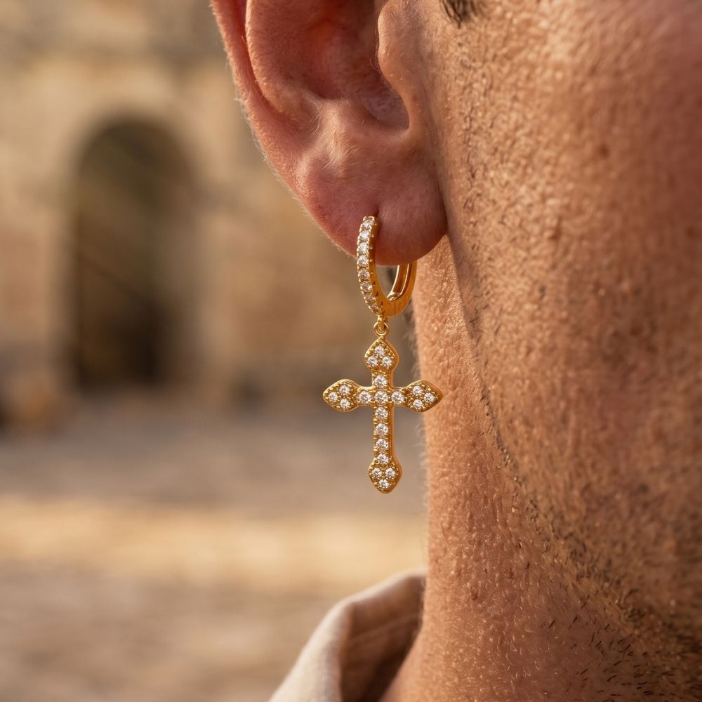 Divine Ice | Hoop Earrings for Men