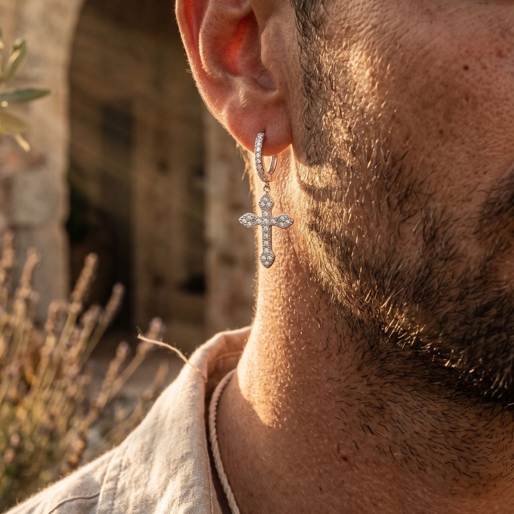 Divine Ice | Hoop Earrings for Men