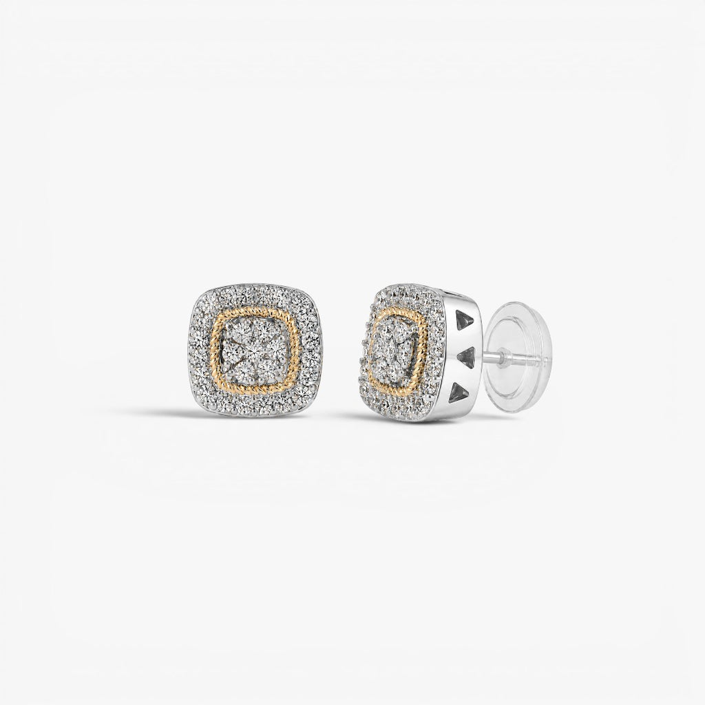 Double Halo | Stud Earrings for Men